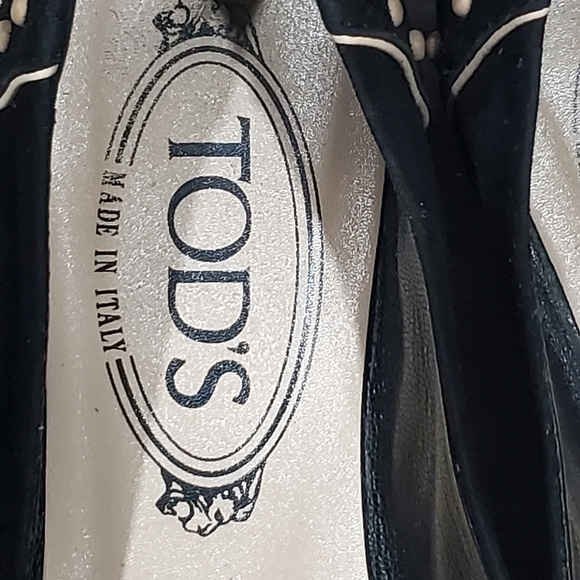 Tod's Black Studded Ballet Flats - Picture 14 of 16